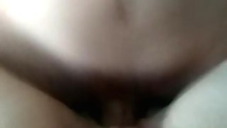 Daddy fucking my unshaved pussy
