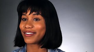 Ebony MILF babe Jenna Foxx shows us how women orgasm